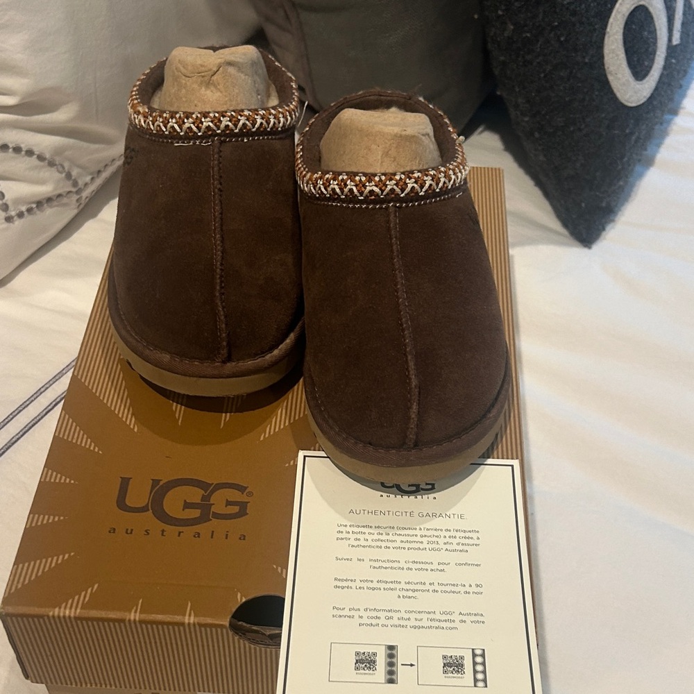 UGG Kids Brown Suede Slippers